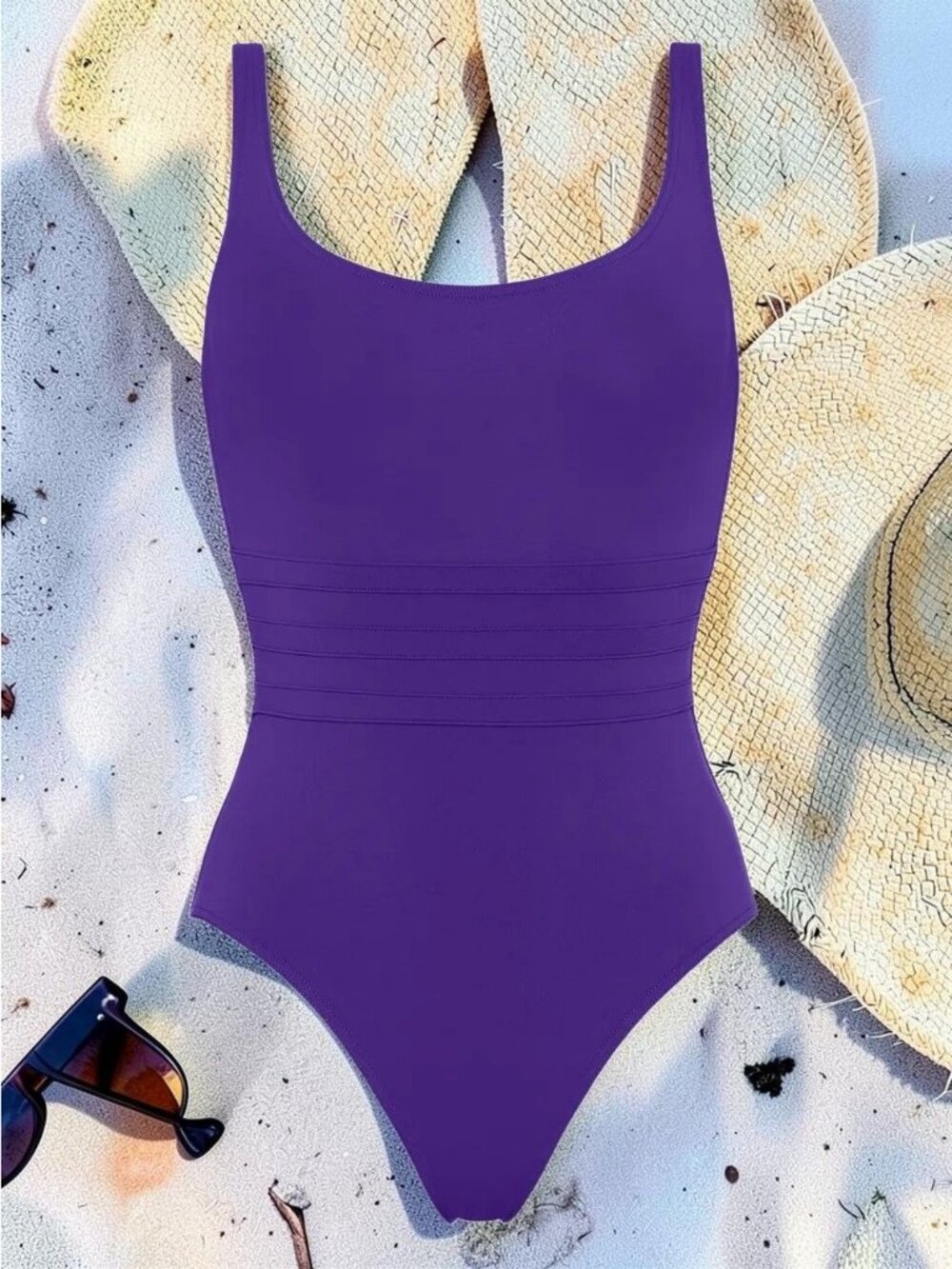 Eres Asia scoop-back swimsuitColor Purple Size 40 US 8 NWT